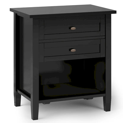 WYNDENHALL Norfolk 24 inch Wide Transitional Bedside Nightstand Table - 24 Inches wide