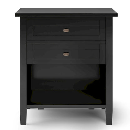 WYNDENHALL Norfolk 24 inch Wide Transitional Bedside Nightstand Table - 24 Inches wide