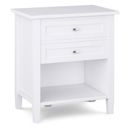 WYNDENHALL Norfolk 24 inch Wide Transitional Bedside Nightstand Table - 24 Inches wide