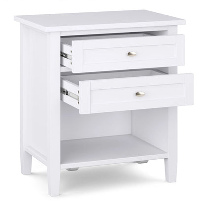 WYNDENHALL Norfolk 24 inch Wide Transitional Bedside Nightstand Table - 24 Inches wide