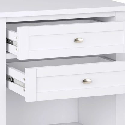 WYNDENHALL Norfolk 24 inch Wide Transitional Bedside Nightstand Table - 24 Inches wide