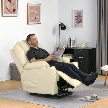 Moasis PU Massage Reclining Living Room Chair Power Lift Recliner Chair