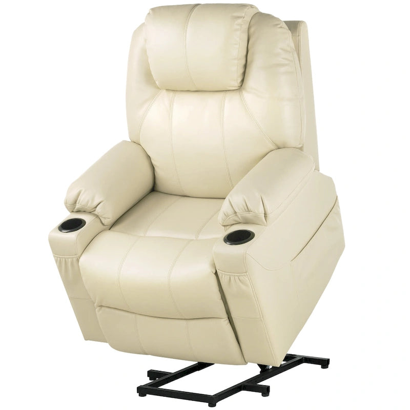 Moasis PU Massage Reclining Living Room Chair Power Lift Recliner Chair