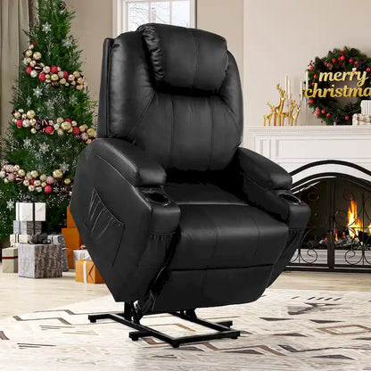Moasis PU Massage Reclining Living Room Chair Power Lift Recliner Chair