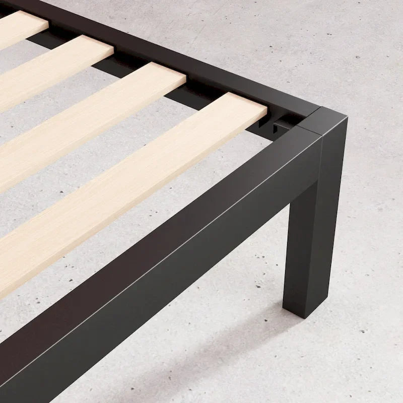 Priage by ZINUS Black Metal Platform Bed Frame
