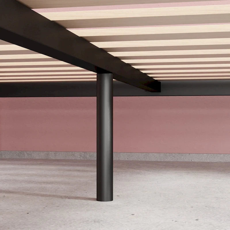 Priage by ZINUS Black Metal Platform Bed Frame