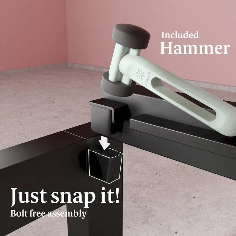 Priage by ZINUS Black Metal Platform Bed Frame