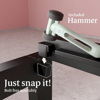 Priage by ZINUS Black Metal Platform Bed Frame