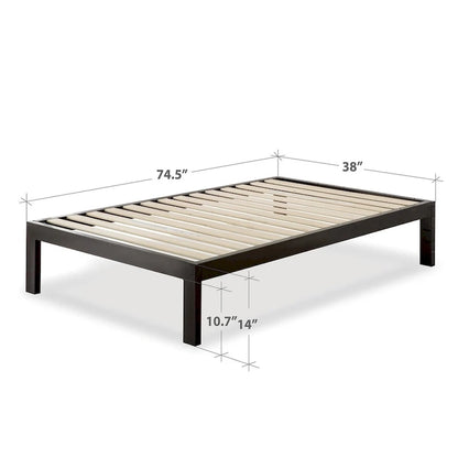 Priage by ZINUS Black Metal Platform Bed Frame