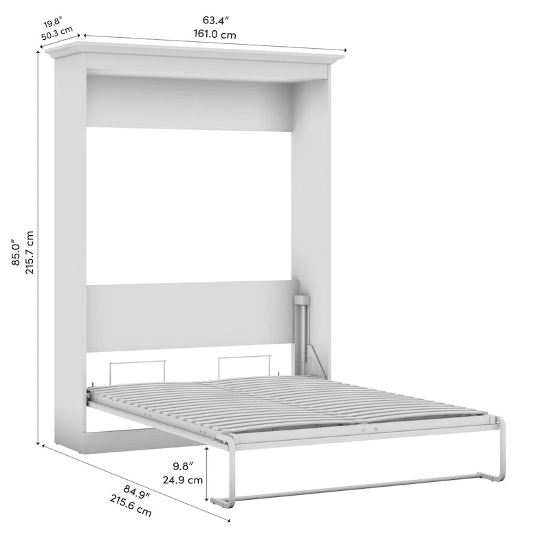 Versatile 64W Full Murphy Bed by Bestar