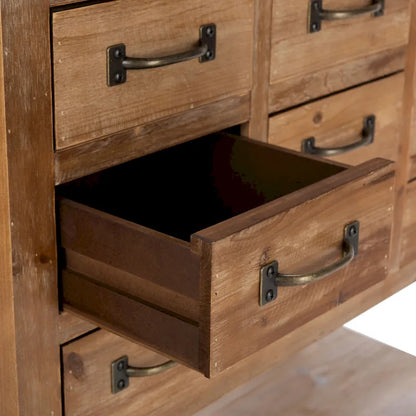 SAFAVIEH Neppie Natural Oak 9-Drawer Chest