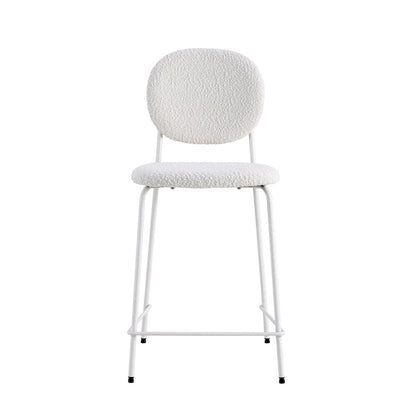Carley Boucle Bar Height Stools (Set of 2)