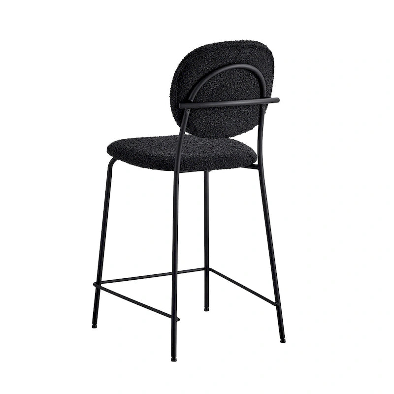 Carley Boucle Bar Height Stools (Set of 2)
