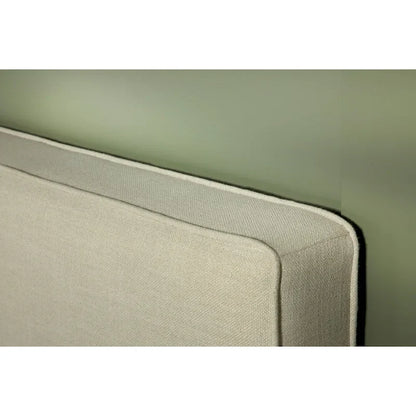 Gemma Sand Upholstered Headboard with Self-welt Details