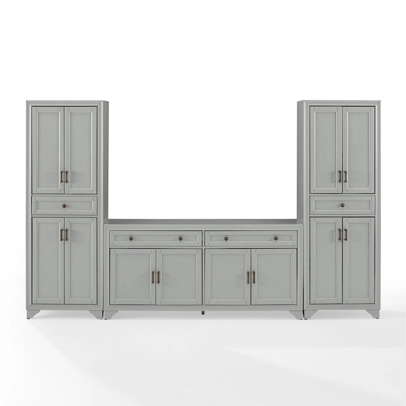 Crosley Tara 3-piece Sideboard and Pantry Set - 15x108.5x67.75