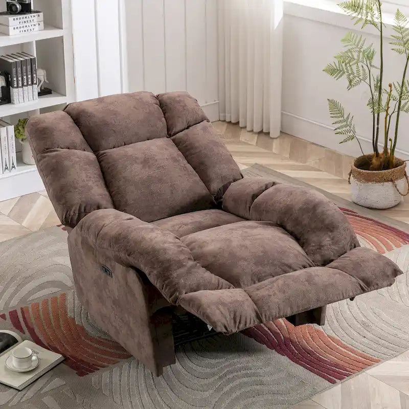 Chenille Power Standard Recliner Chair