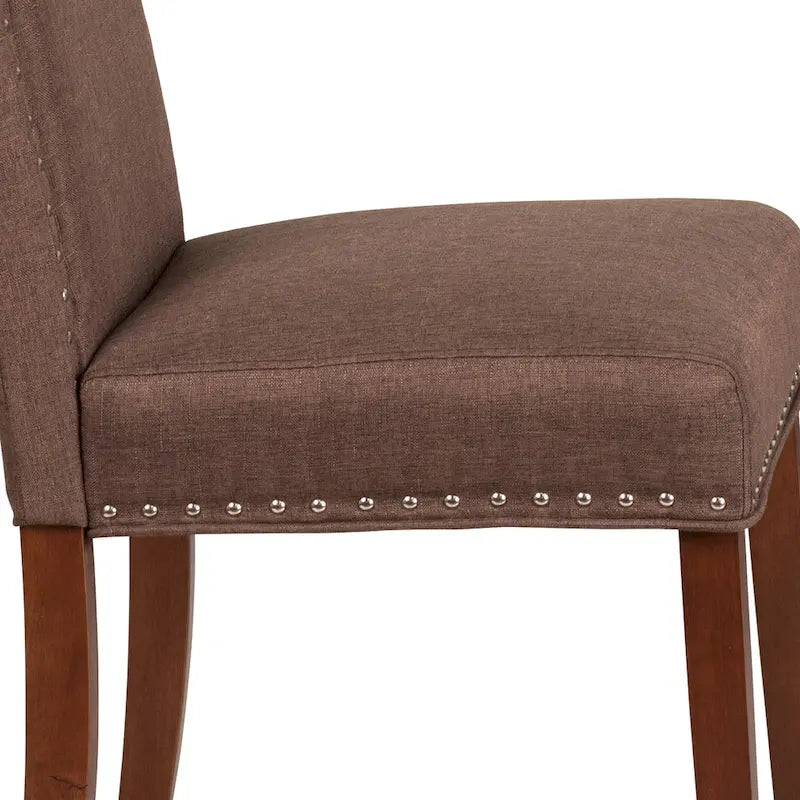 Parsons Chair with Silver Nailhead Trim (Set of 2)