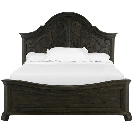 Bellamy Traditional Peppercorne Shaped Panel Bed