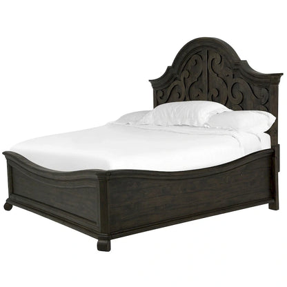 Bellamy Traditional Peppercorne Shaped Panel Bed