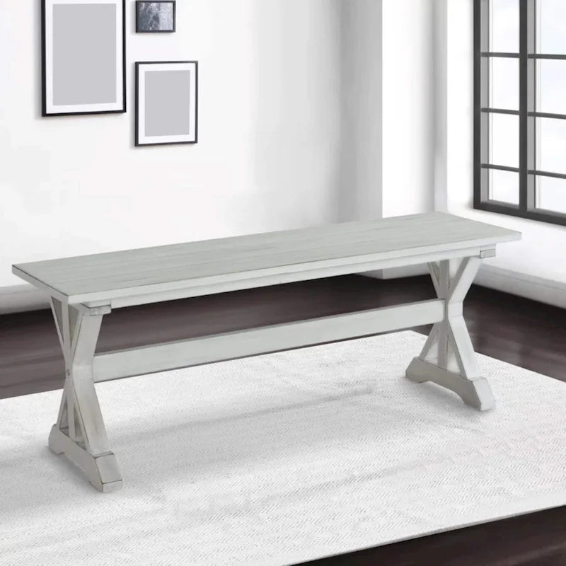 Jamestown Backless Wood Dining Bench