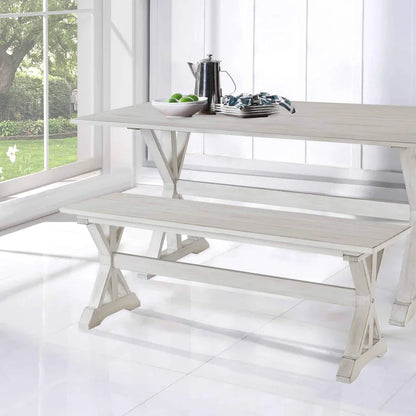 Jamestown Backless Wood Dining Bench
