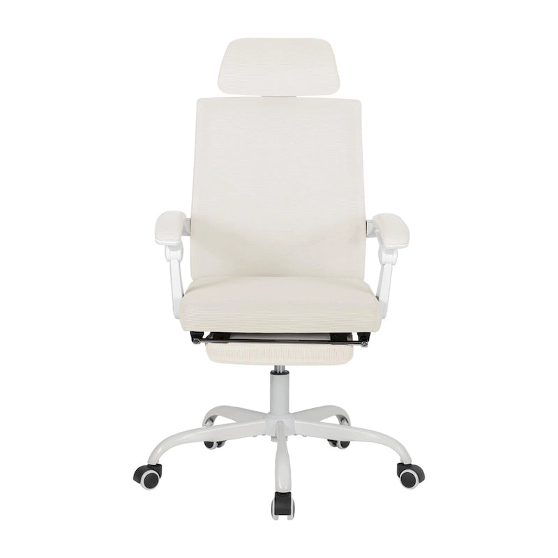 Office Chair With Foot Rest Ergonomic Swivel Mesh Task Office Chair