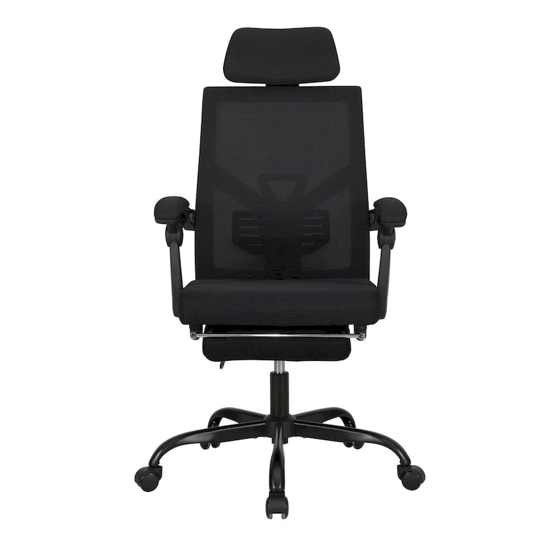 Office Chair With Foot Rest Ergonomic Swivel Mesh Task Office Chair