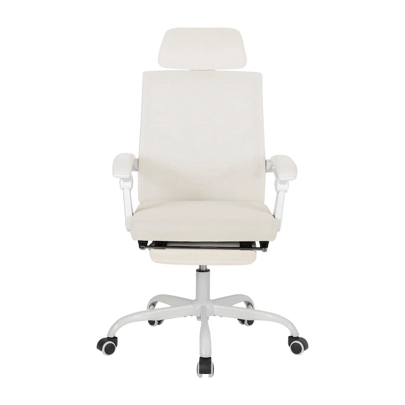 Office Chair With Foot Rest Ergonomic Swivel Mesh Task Office Chair