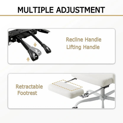 Office Chair With Foot Rest Ergonomic Swivel Mesh Task Office Chair
