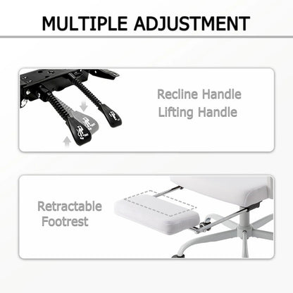 Office Chair With Foot Rest Ergonomic Swivel Mesh Task Office Chair