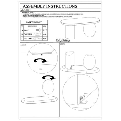 38 Inch Coffee Table, Oblong Mango Wood Top with a Modern Ball Leg