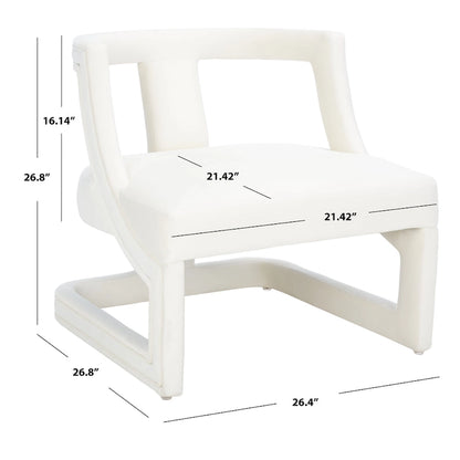 SAFAVIEH Emelie Accent Chair - 27 W x 27 D x 27 H - 26Wx27Dx27H