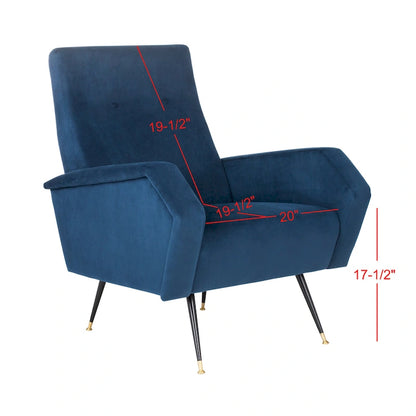 SAFAVIEH Senja Mid-Century Modern Retro Club Chair - 27.5 x 34.8 x 37 - 28Wx35Dx37H