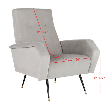 SAFAVIEH Senja Mid-Century Modern Retro Club Chair - 27.5 x 34.8 x 37 - 28Wx35Dx37H