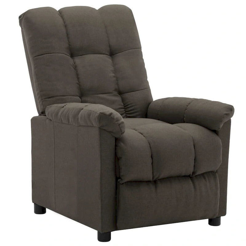 vidaXL Recliner Taupe Fabric - 29.1 x 38.9 x 40.1