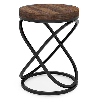 19.68 Inches Round End Side Table Nightstands for Living Room