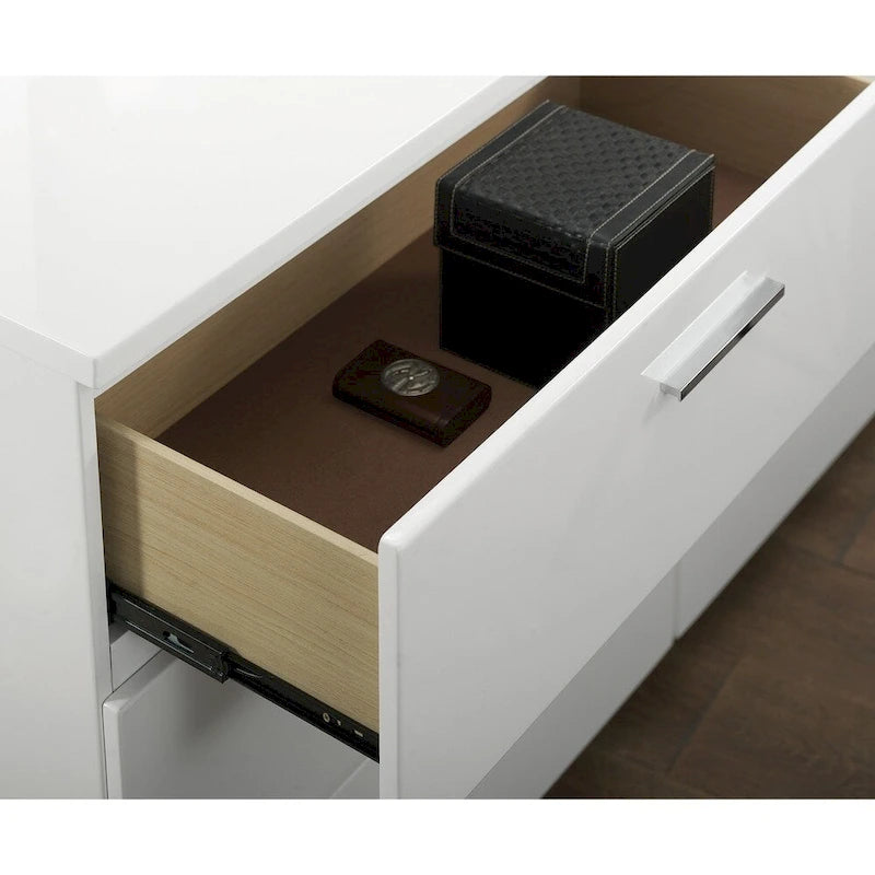 Alluring Wooden Dresser, White