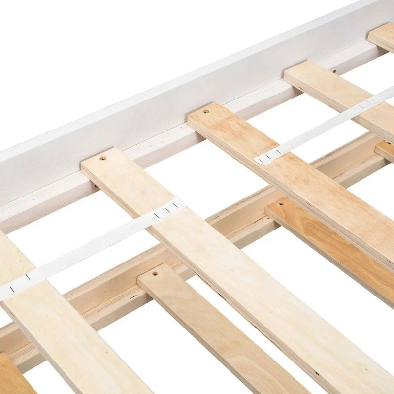 Twin size Tent Floor Teepee Bed with Trundle for bedroom