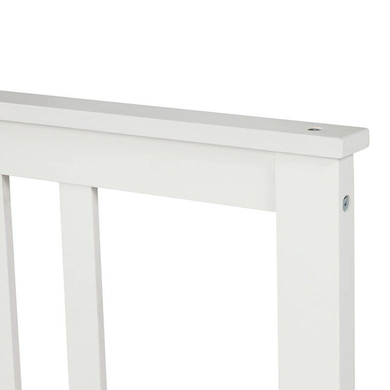 Wood Platform Bed with Headboard & Footboard, No Box Spring Needed