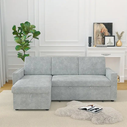 3 Seater Sleeper Sofa with Storage Chaise