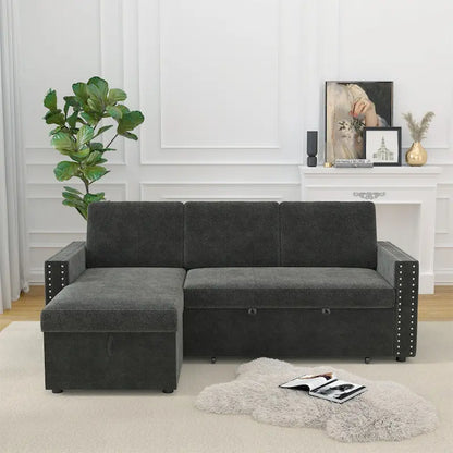 3 Seater Sleeper Sofa with Storage Chaise