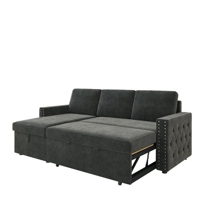 3 Seater Sleeper Sofa with Storage Chaise