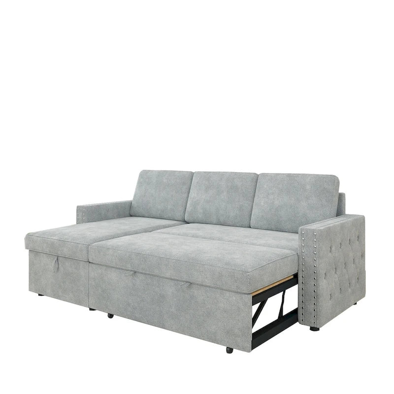 3 Seater Sleeper Sofa with Storage Chaise