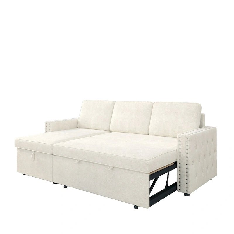 3 Seater Sleeper Sofa with Storage Chaise