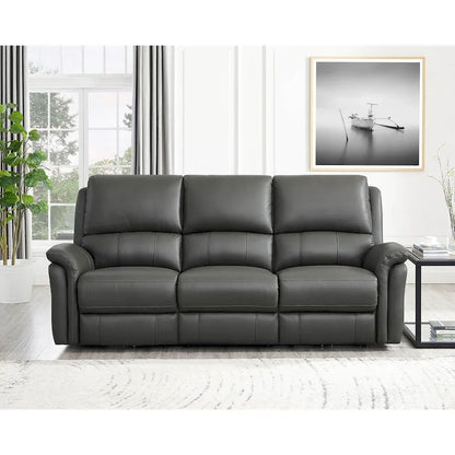 Hydeline Erindale Zero Gravity Power Recline and Headrest Top Grain Leather Sofa, Loveseat and Recliner