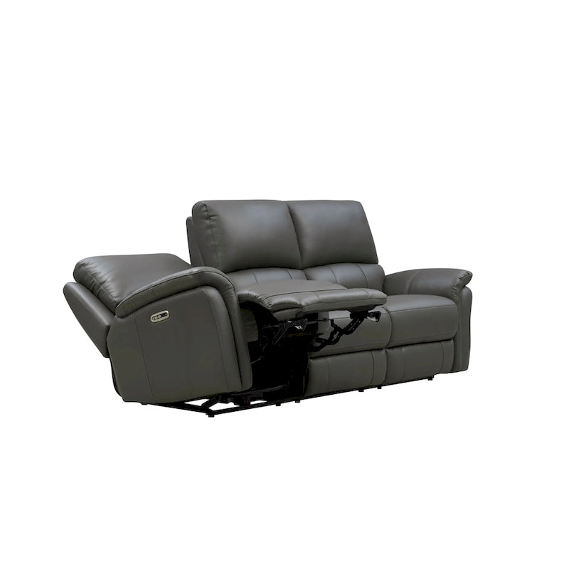 Hydeline Erindale Zero Gravity Power Recline and Headrest Top Grain Leather Sofa, Loveseat and Recliner