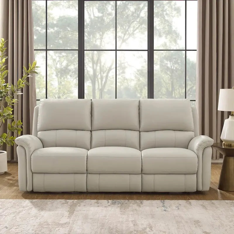 Hydeline Erindale Zero Gravity Power Recline and Headrest Top Grain Leather Sofa, Loveseat and Recliner