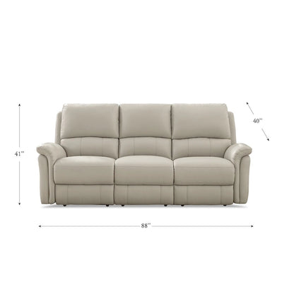 Hydeline Erindale Zero Gravity Power Recline and Headrest Top Grain Leather Sofa, Loveseat and Recliner