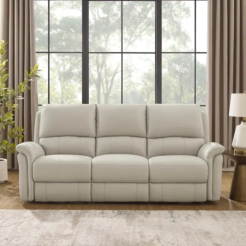 Hydeline Erindale Zero Gravity Power Recline and Headrest Top Grain Leather Sofa, Loveseat and Recliner