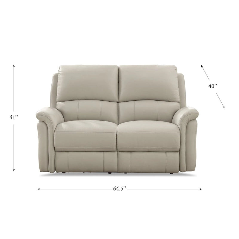 Hydeline Erindale Zero Gravity Power Recline and Headrest Top Grain Leather Sofa, Loveseat and Recliner